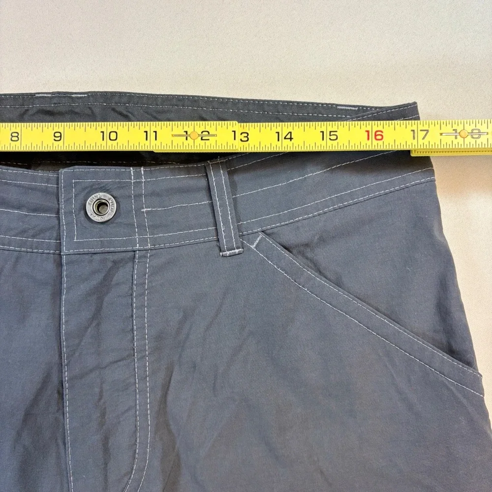 Kuhl Renegade Shorts Mens 34 Charcoal Gray Stretch Hiking Trails Outdoor Cargo